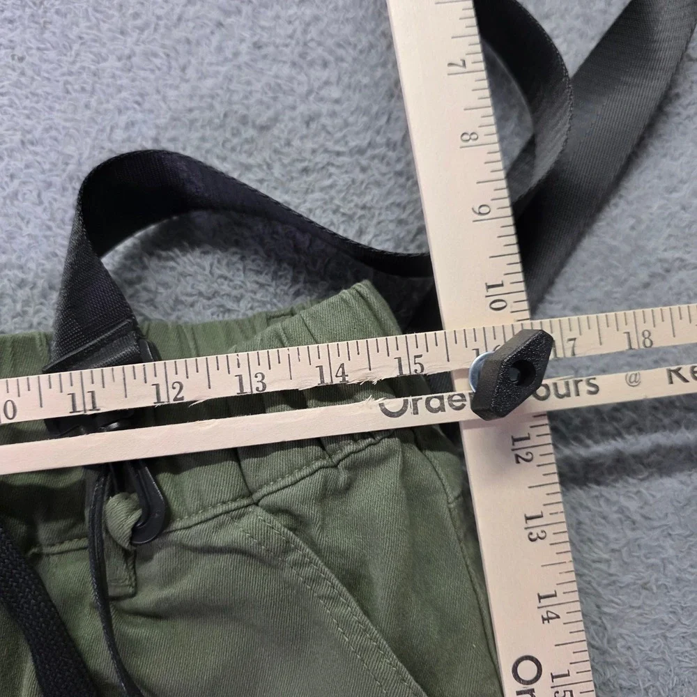 Fashion Nova Men Size M See The Poison Cargo Jogger Olive Green Straps JG3030